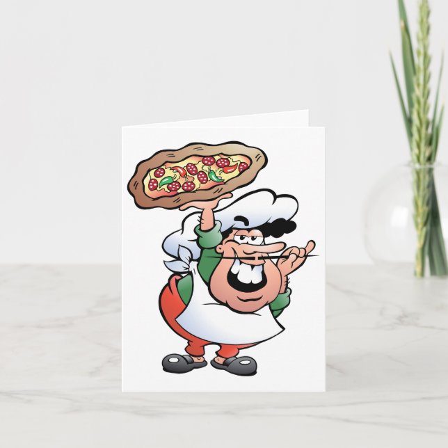 Cartão Placas de Nota para Pizza Baker (Frente)