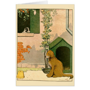 Cartão Placas de Nota Terrier do Ouro Retriever & Jack Ru