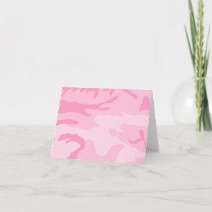 Cartão Placas de proteção para camuflagem cor-de-rosa
