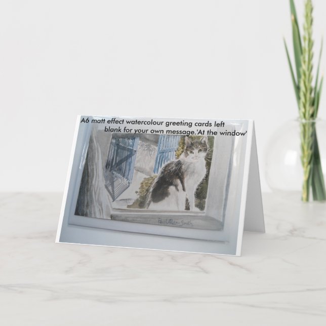 Cartão Placas de saudação de cores aquáticas A6 (Frente)