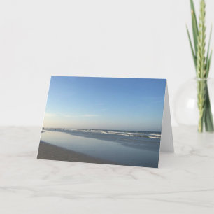 Cartão Placas de saudação de praia