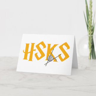 Cartão Placas de saudação HSKS