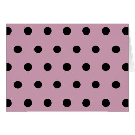 Cartão Placas de Vazio de bolinhas (rosa e preto)