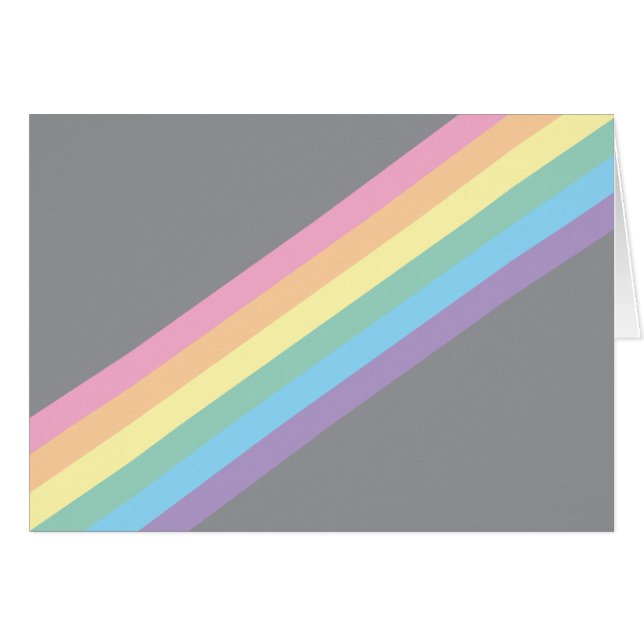 Cartão Placas de Vazio Stormy Sky e Rainbow (Frente Horizontal)