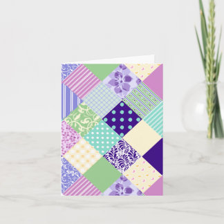 Cartão Placas inspiradas do bonito Patchwork Quilt