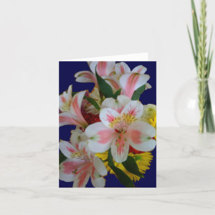 Cartão Placas para Buquê Floral Primavera