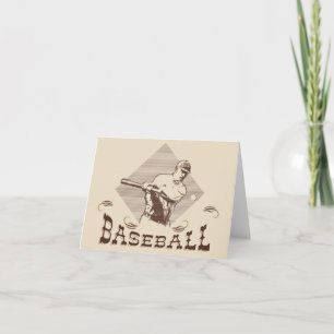 Cartão Placas técnicas de beisebol venenosas
