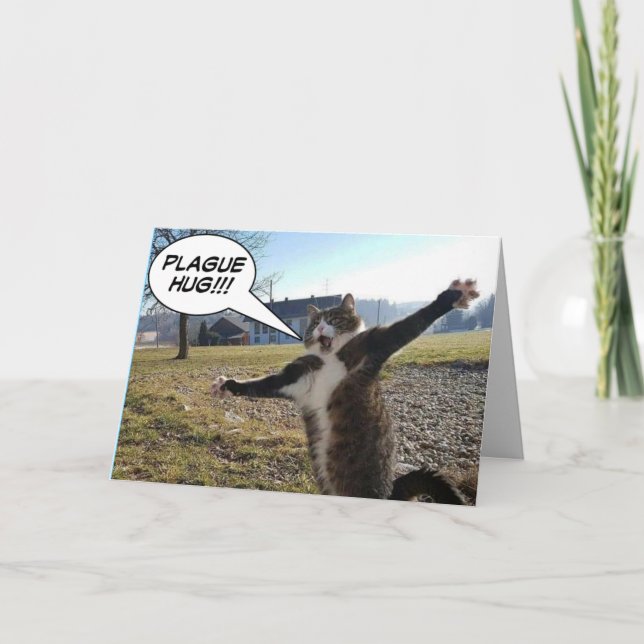 Cartão Plague Hug (Frente)