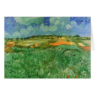 Cartão Plain Próar Auvers por Vincent van Gogh