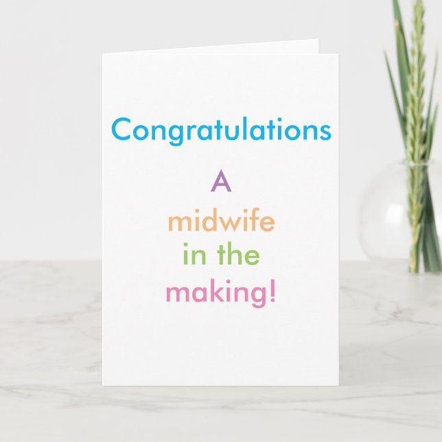 Cartão Plain Simple - Congratulations Card (Frente)