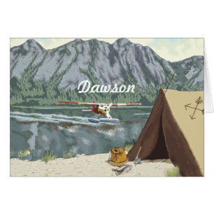 Cartão Planador E Viagem De Pesca Do Alaska Bush