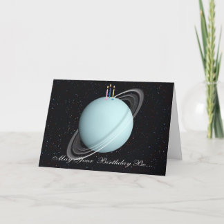Cartão Planet Uranus Birthday Card
