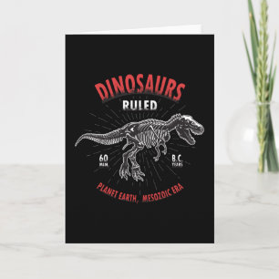 Cartão Planeta do Dinossauro Era Mesozoica da Terra Din