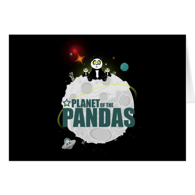 Cartão Planeta Dos Pandas (Frente Horizontal)