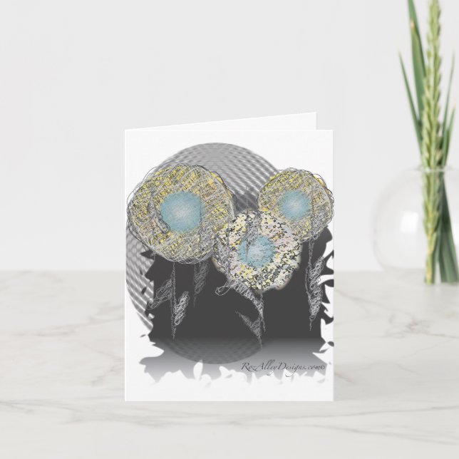 Cartão Planeta Flor (Frente)