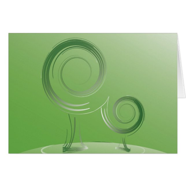 Cartão planeta verde (Frente Horizontal)