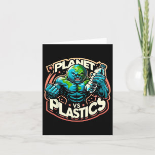 Cartão Planeta Vs Plastics Dia da Terra