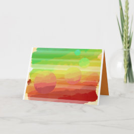 Cartão Planetary greetings card