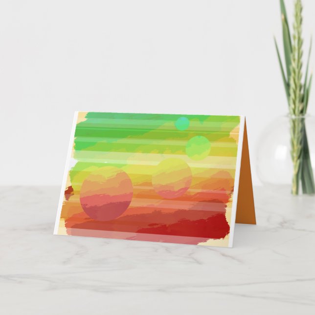 Cartão Planetary greetings card (Frente)