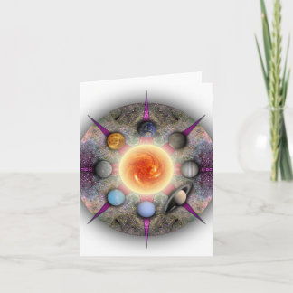 Cartão Planetary Mandala Note Card