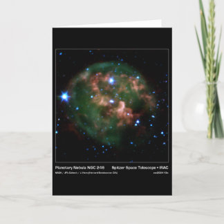 Cartão Planetary Nebula NGC 246 – Spitzer Space Telescope