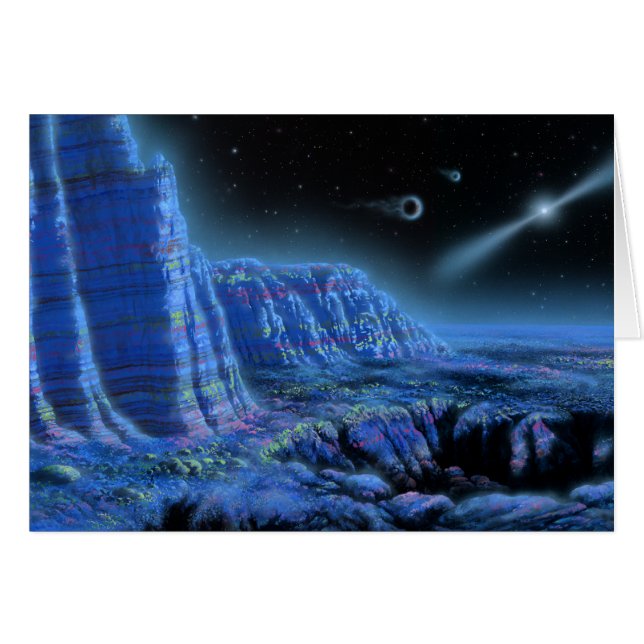 Cartão Planetas do pulsar II (Frente Horizontal)