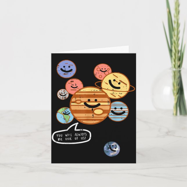 Cartão Planets You Will Always Be One Of Us Galaxy Women  (Frente)