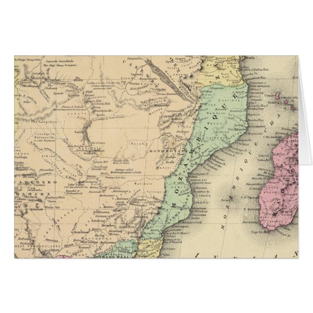 Cartão Planilha Sul da África (Frente Horizontal)