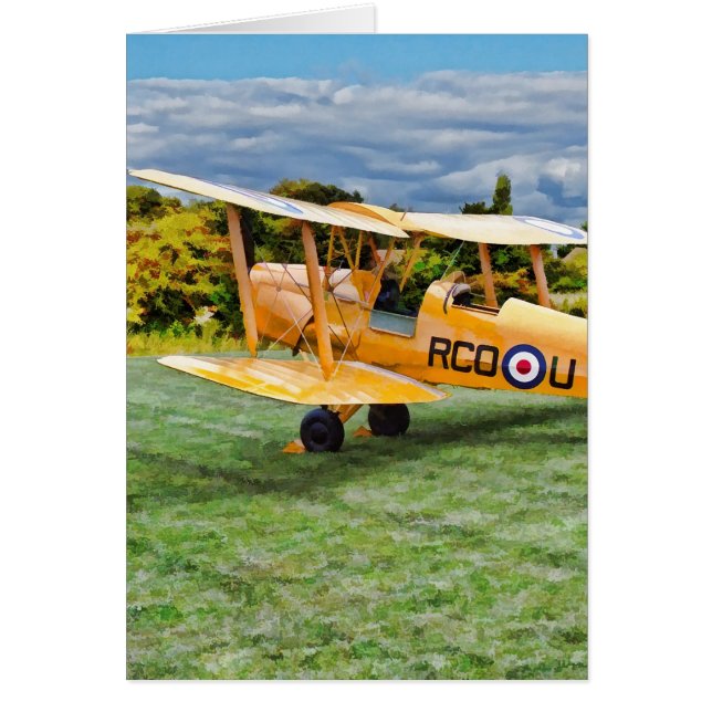 Cartão Plano Bi Amarelo - Fundo creme (Frente)