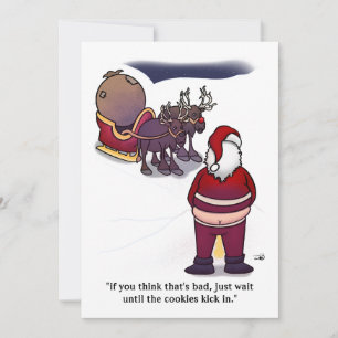 Cartão Plano Cookies para o Papai Noel