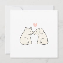 Cartão Plano de Amor de Cachorro