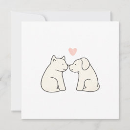 Cartão Plano de Amor de Cachorro