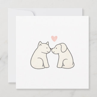 Cartão Plano de Amor de Cachorro