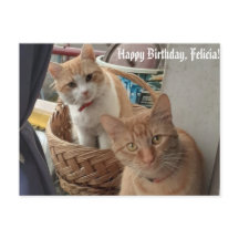 cartão plano de aniversário de saudações