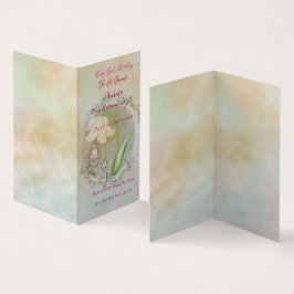 Cartão plano de aniversário do Baby Girl 1sr