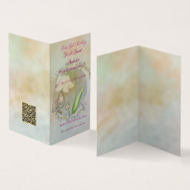 Cartão plano de aniversário do Baby Girl 1sr