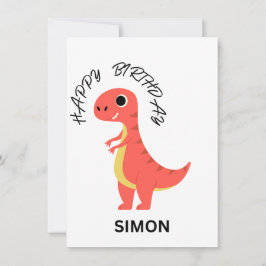 Cartão plano de aniversário FELIZ