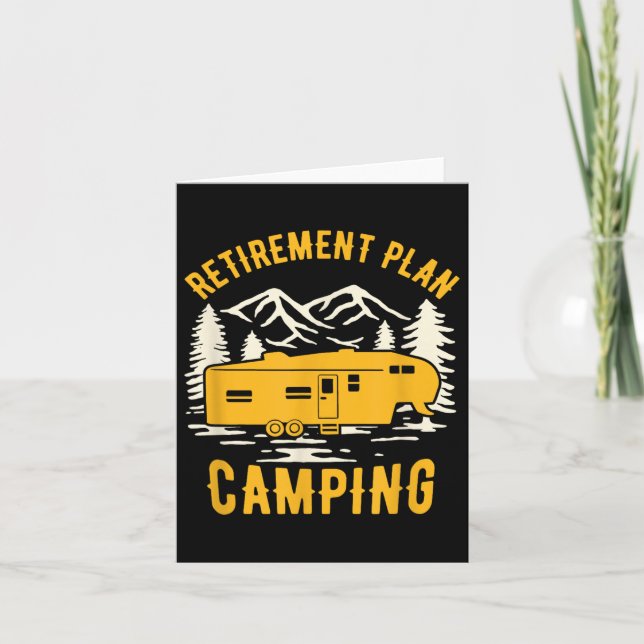 Cartão Plano De Aposentação - Camping - Para Campos De Ro (Frente)