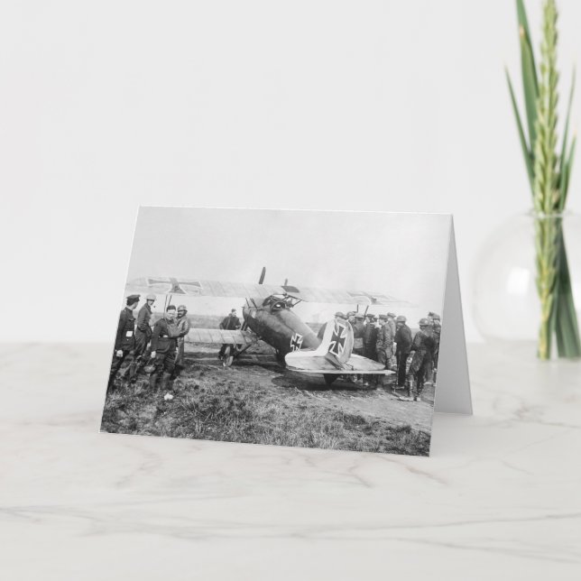 Cartão Plano de Combatente Alemão WW1, 1910 (Frente)