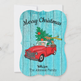 Cartão Plano de Compras de Árvore de Natal Dachshu