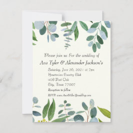 Cartão plano de convite para casamento