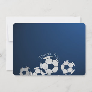 Cartão Plano de Esporte de Futebol Obrigado