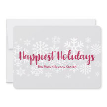 Cartão plano de feriados mais felizes para a empre