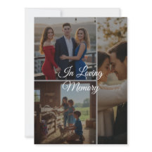 Cartão Plano de Foto de Memória Personalizado – Le
