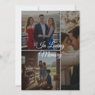 Cartão Plano de Foto de Memória Personalizado – Le