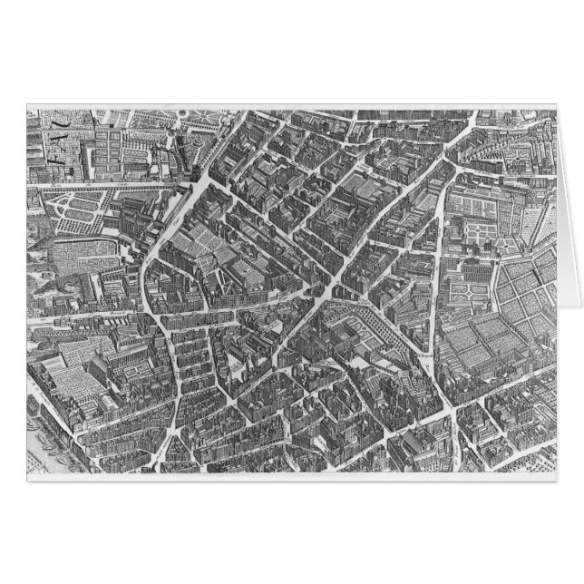 Cartão Plano de Paris (Frente Horizontal)