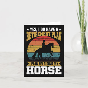Cartão Plano de Reforma Cavalos Cavalos Cavalos Cavalos S