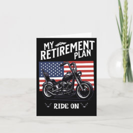 Cartão Plano de reformas Parabéns do motociclista Biker