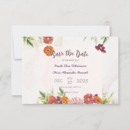 Cartão Plano de Salvar a Data do Casamento