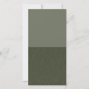 Cartão Plano de Textura Dividida Verde Musgo – Per